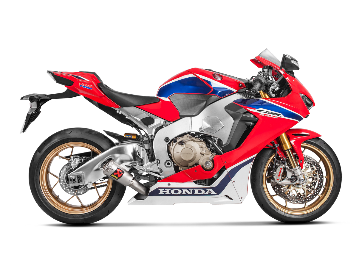 Akrapovic Slip-On Line Titanium Muffler System w/Titanium End Cap for Honda CBR1000RR 17-19