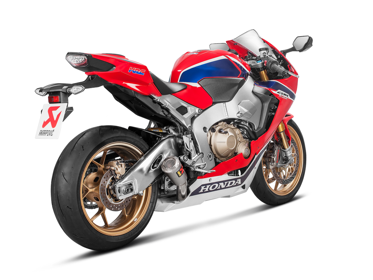 Akrapovic Slip-On Line Titanium Muffler System w/Titanium End Cap for Honda CBR1000RR 17-19