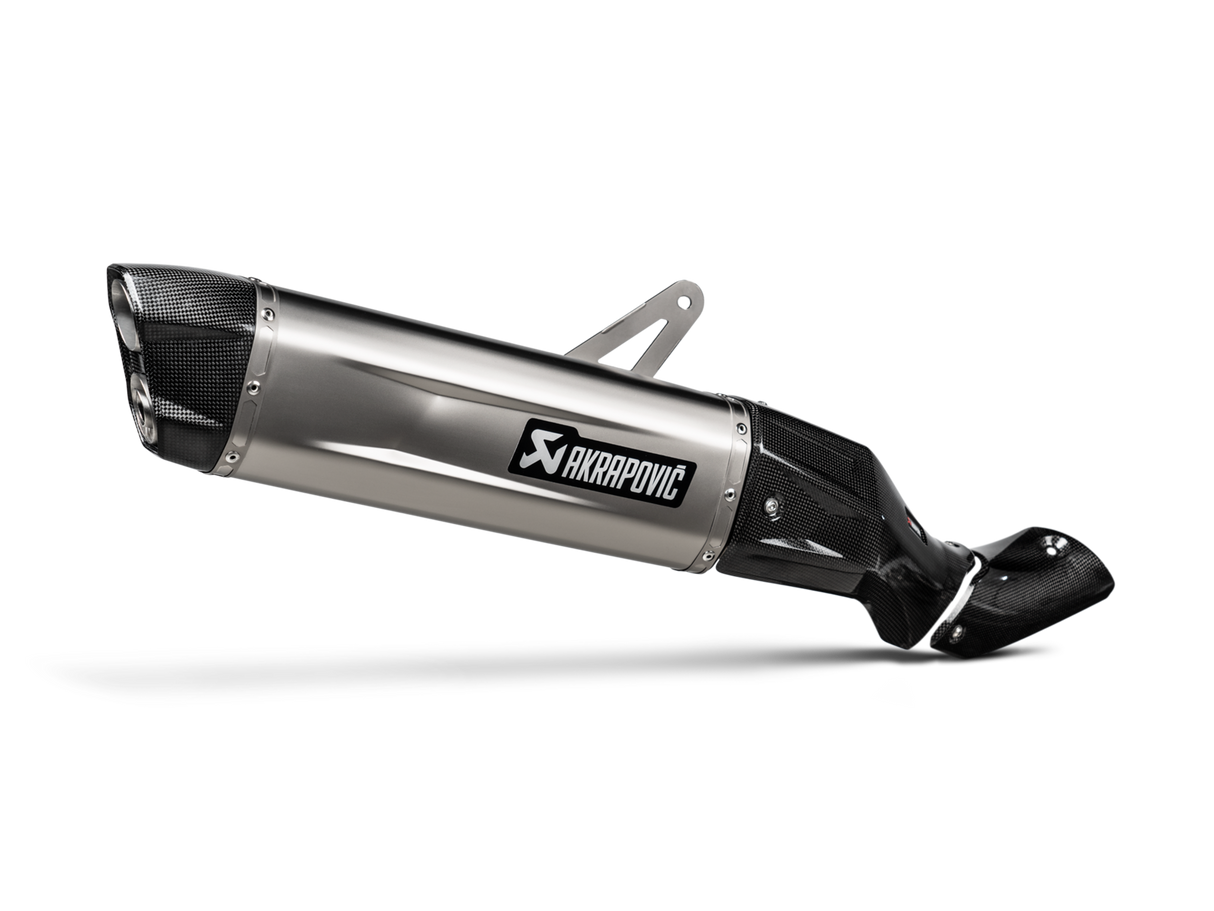 Akrapovic Slip-On Line Titanium Muffler System w/Carbon End Cap & Heat Shield for Honda CRF1100L Africa Twin Adventure Sports 20-23