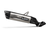 Akrapovic Slip-On Line Titanium Muffler System w/Carbon End Cap & Heat Shield for Honda CRF1100L Africa Twin Adventure Sports 20-23