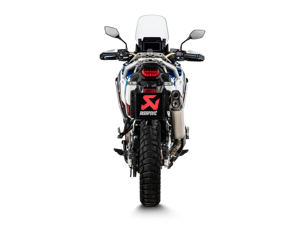 Akrapovic Slip-On Line Titanium Muffler System w/Carbon End Cap & Heat Shield for Honda CRF1100L Africa Twin Adventure Sports 20-23