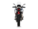 Akrapovic Slip-On Line Titanium Muffler System w/Carbon End Cap & Heat Shield for Honda CRF1100L Africa Twin Adventure Sports 20-23