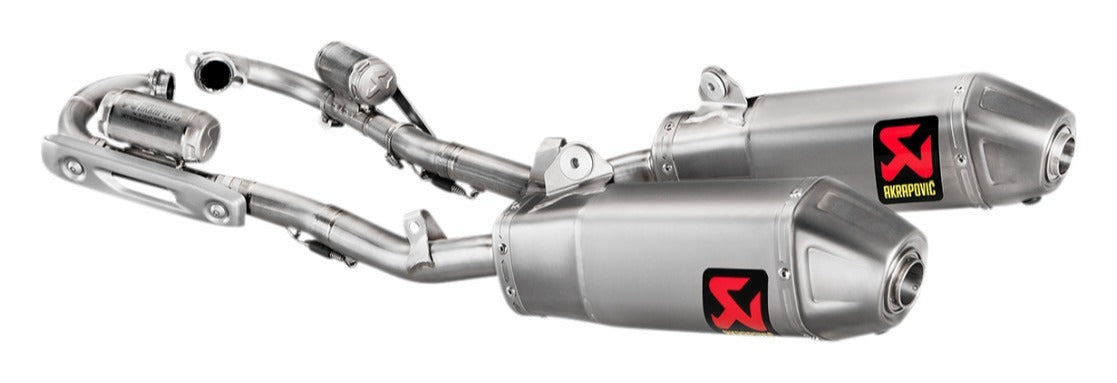 Akrapovic Evolution Line Titanium Exhaust System w/Titanium End Cap for Honda CRF250R/CRF250RX 18-21