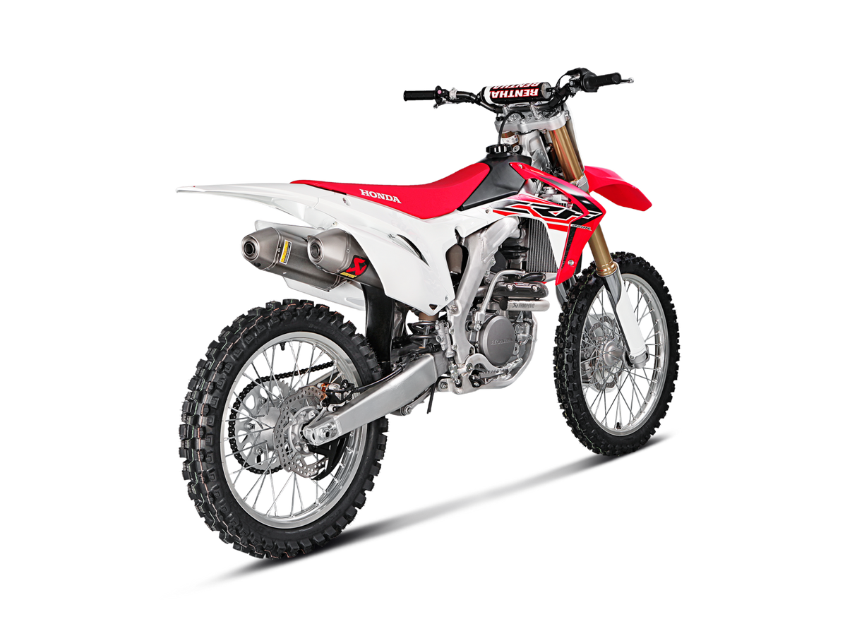 Akrapovic Evolution Line Titanium Exhaust System w/Titanium End Cap for Honda CRF250R/CRF250RX 16-17