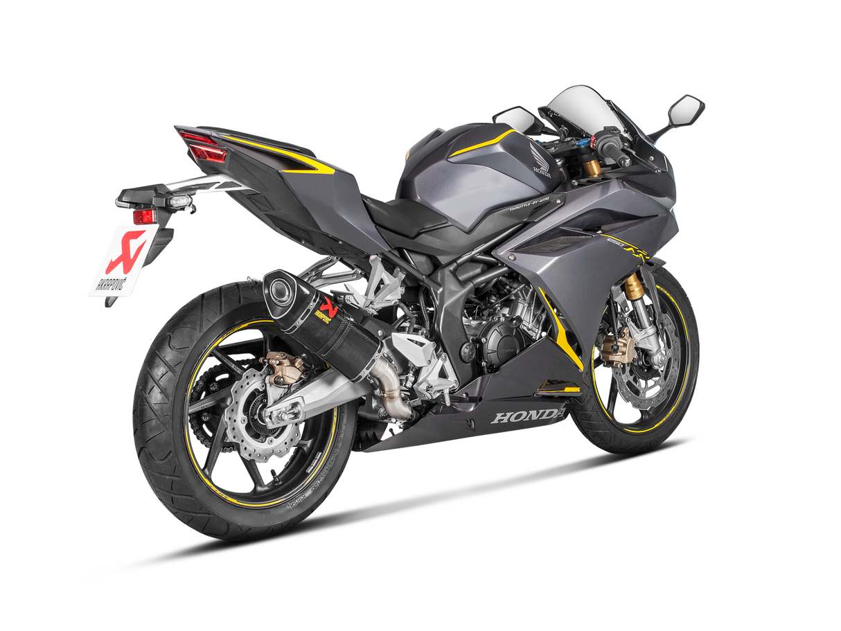 Akrapovic Slip-On Line Carbon Muffler System w/Carbon End Cap for Honda CBR250RR 17-Up