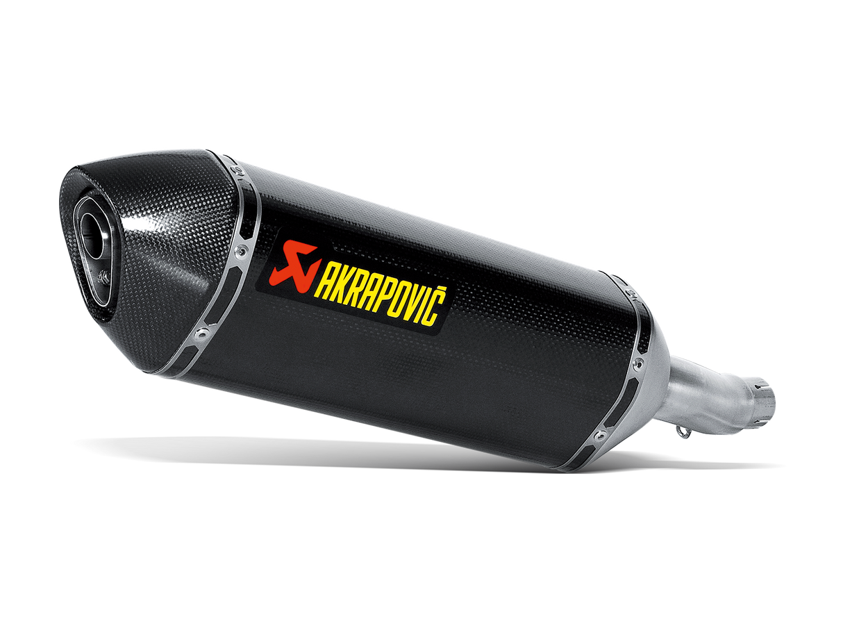 Akrapovic Slip-On Line Carbon Muffler System w/Carbon End Cap for Honda CBR300R 14-16