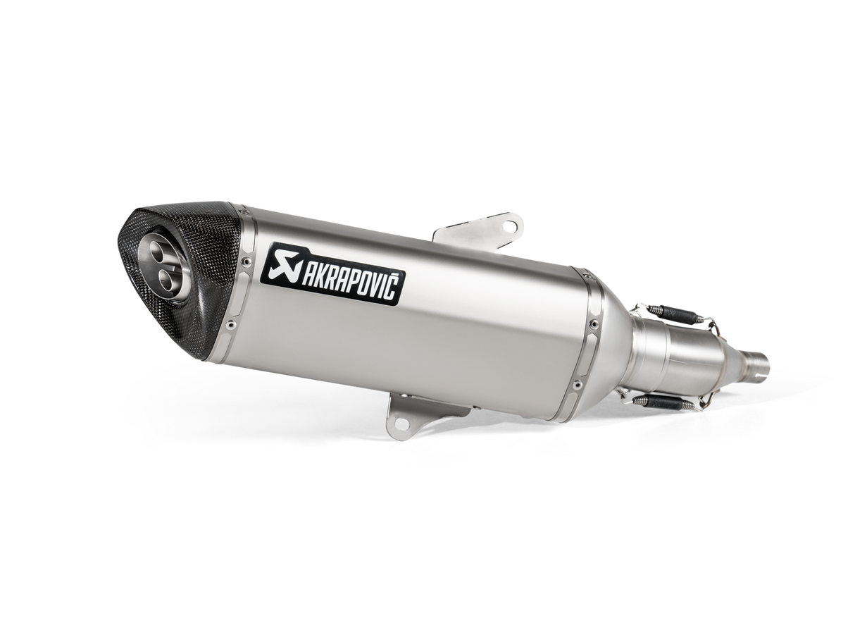 Akrapovic Slip-On Line Stainless Steel Muffler System w/Carbon End Cap for Honda Forza NSS300 18-20