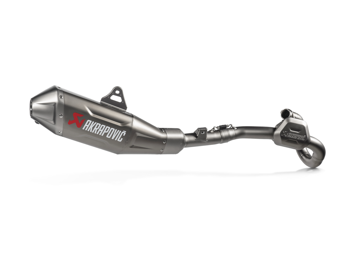 Akrapovic Evolution Line Titanium Exhaust System w/Titanium End Cap for Honda CRF450R/CRF450RX 21-Up