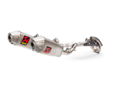 Akrapovic Racing Line Titanium Exhaust System w/Titanium End Cap for Honda CRF450R/CRF450RX 17-20