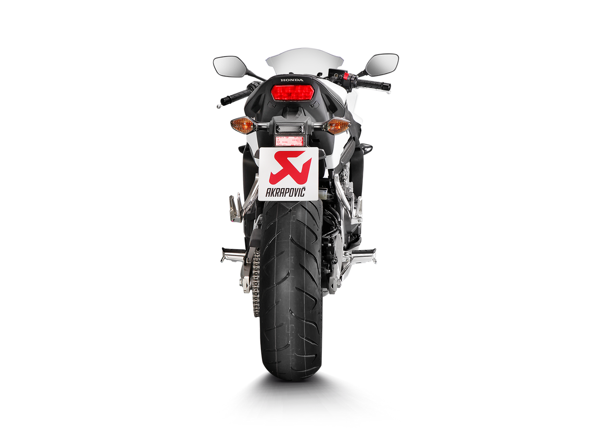 Akrapovic Racing Line Titanium Exhaust System w/Titanium End Cap for Honda CB650F/CBR650F 14-16