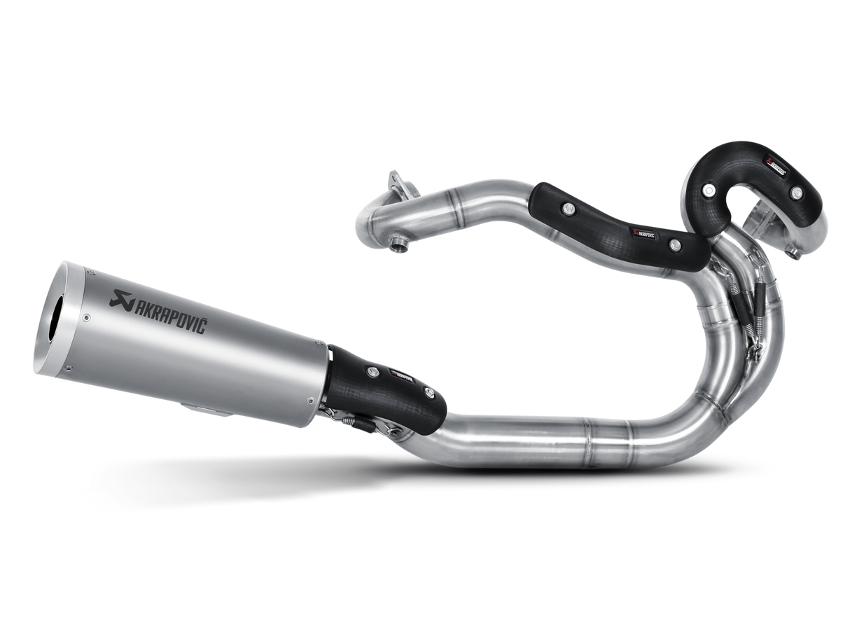 Akrapovic Open Line Titanium Exhaust System w/Titanium End Cap & Carbon Heat Shield for Harley-Davidson V-Rod VRSCF/VRSCDX 09-16 Models