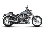 Akrapovic Open Line Titanium Exhaust System w/Titanium End Cap & Carbon Heat Shield for Harley-Davidson V-Rod VRSCF/VRSCDX 09-16 Models