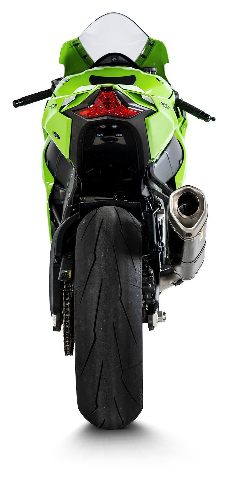 Akrapovic Racing Line Carbon Exhaust System w/Titanium End Cap for Kawasaki Ninja ZX-10R 21-Up