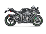 Akrapovic Slip-On Line Titanium Muffler System w/Carbon End Cap for Kawasaki Ninja ZX-10R 16-20