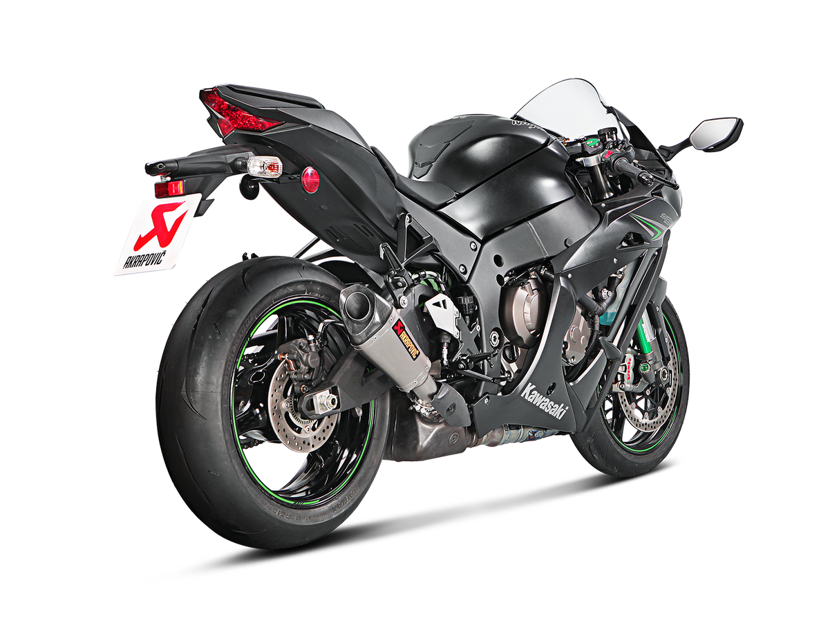 Akrapovic Slip-On Line Carbon Muffler System w/Carbon End Cap for Kawasaki Ninja ZX-10R 16-20