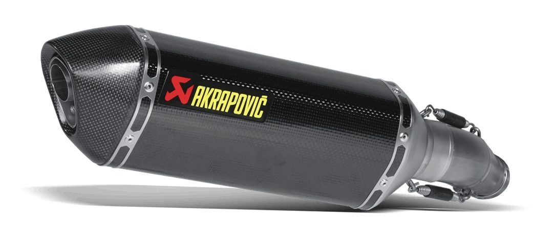 Akrapovic Slip-On Line Carbon Muffler System w/Carbon End Cap for Kawasaki Ninja ZX-10R 04-05