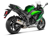 Akrapovic Slip-On Line Titanium Muffler System w/Carbon End Cap for Kawasaki Ninja 1000SX 20-Up