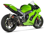 Akrapovic Slip-On Line Carbon Muffler System w/Titanium End Cap for Kawasaki Ninja ZX-10R 21-Up