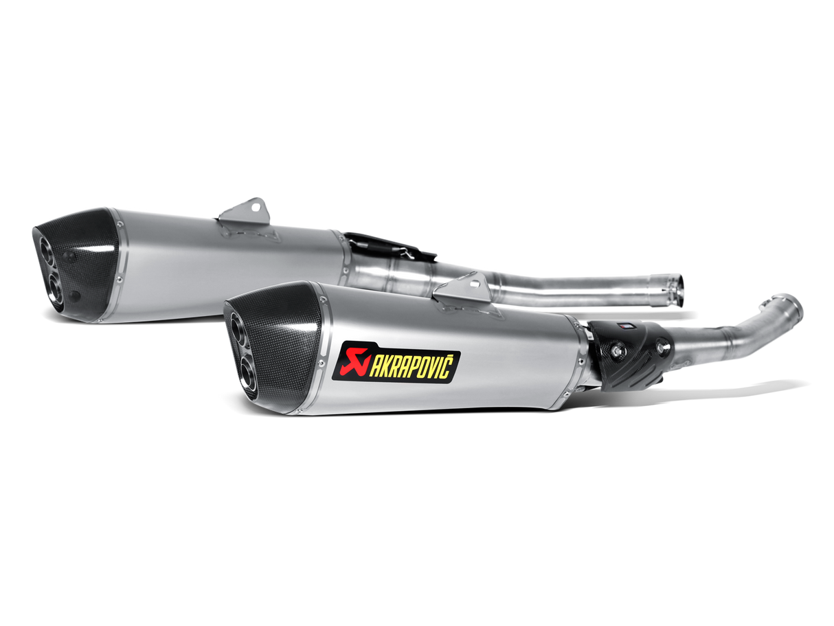 Akrapovic Slip-On Line Titanium Muffler System w/Carbon End Cap for Kawasaki ZZR 1400/ZX14R 12-15