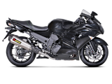 Akrapovic Slip-On Line Titanium Muffler System w/Carbon End Cap for Kawasaki ZZR 1400/ZX14R 12-15