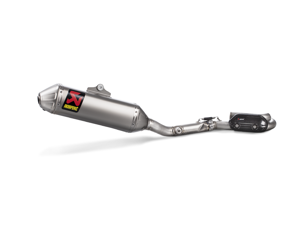 Akrapovic Racing Line Titanium Exhaust System w/Titanium End Cap for Kawasaki KX 250 F 17-20