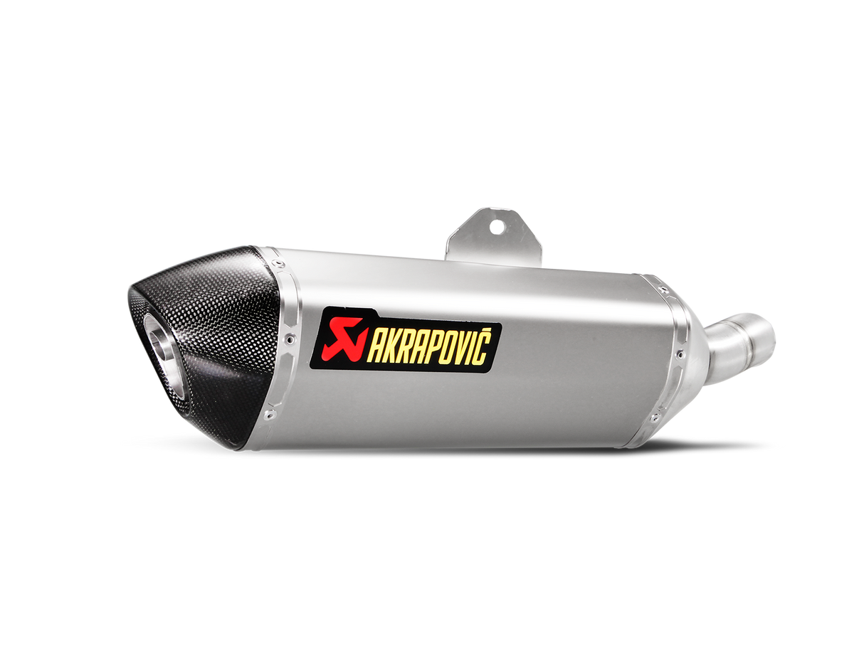 Akrapovic Slip-On Line Stainless Steel Muffler System w/Carbon End Cap for Kawasaki Ninja 250SL/Z250SL 15-17