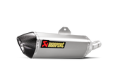 Akrapovic Slip-On Line Stainless Steel Muffler System w/Carbon End Cap for Kawasaki Ninja 250SL/Z250SL 15-17