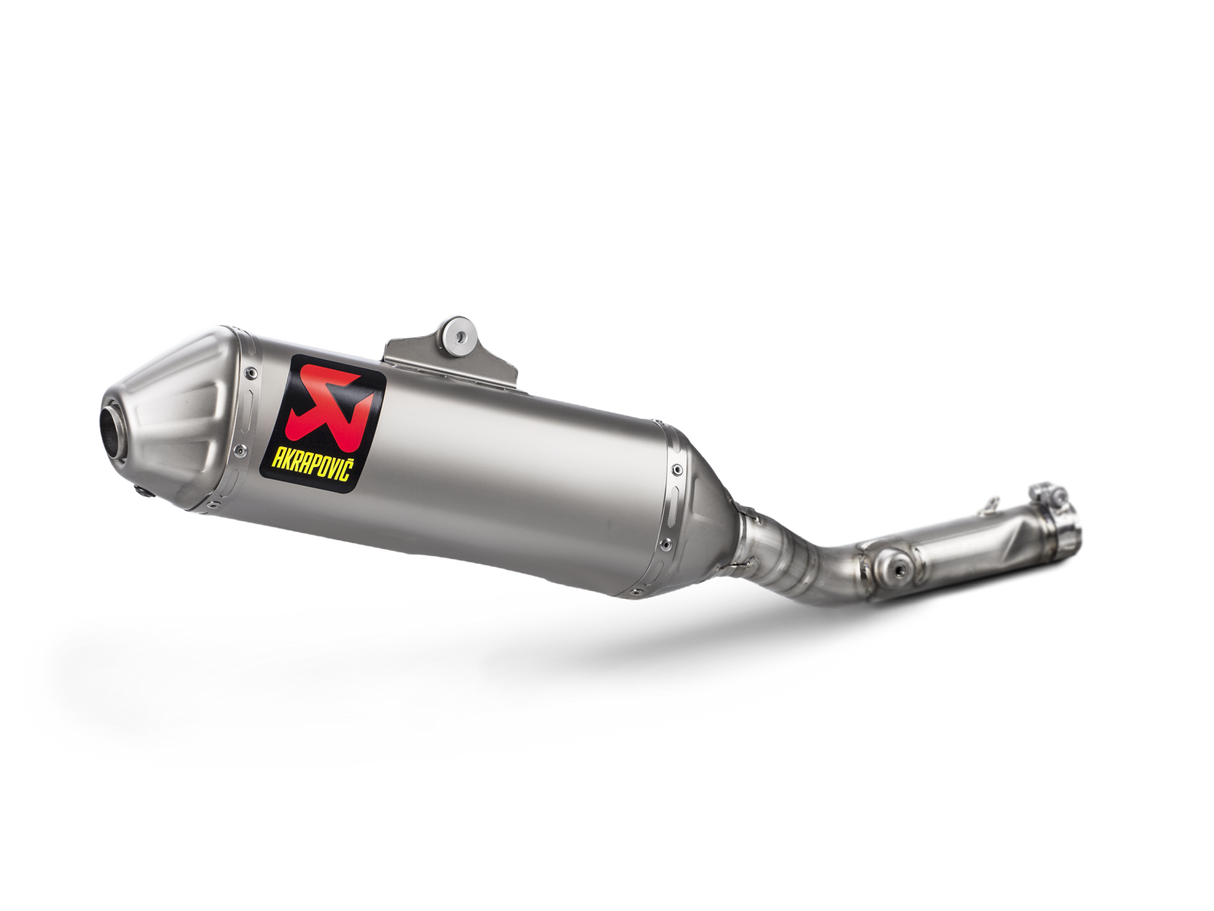 Akrapovic Slip-On Line Titanium Muffler System w/Titanium End Cap for Kawasaki KX 250 F 17-20