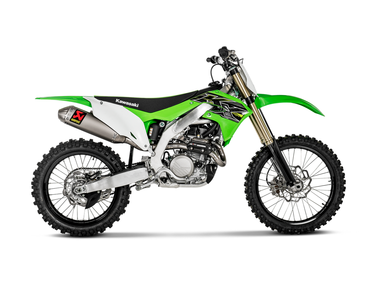 Akrapovic Evolution Line Titanium Exhaust System w/Titanium End Cap for Kawasaki KX 450 F 19-20