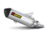 Akrapovic Slip-On Line Stainless Steel Muffler System w/Carbon End Cap for Piaggio MP3 Yourban 300/300 LT 11-16