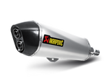 Akrapovic Slip-On Line Stainless Steel Muffler System w/Carbon End Cap for Piaggio Beverly 400/500/MP3 400/RST/LT/MP3 500/LT/XEvo 400/Gilera Fuoco 500