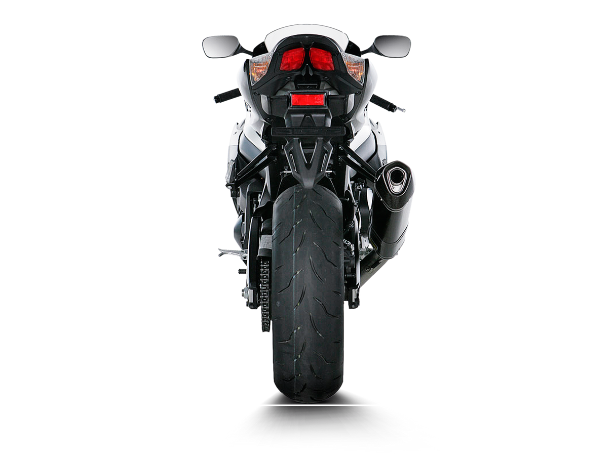 Akrapovic Slip-On Line Carbon Muffler System w/Carbon End Cap for Suzuki GSX-R1000 09-11