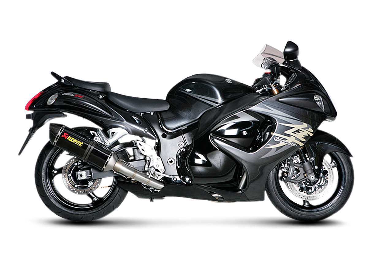 Akrapovic Racing Line Carbon Exhaust System w/Carbon End Cap for Suzuki GSX-1300R Hayabusa 08-17