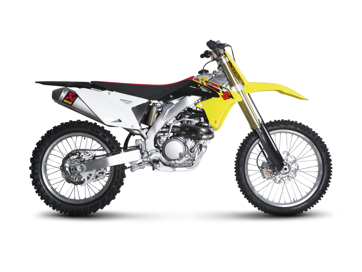 Akrapovic Evolution Line Titanium Exhaust System w/Titanium End Cap for Suzuki RM-Z 450 08-17