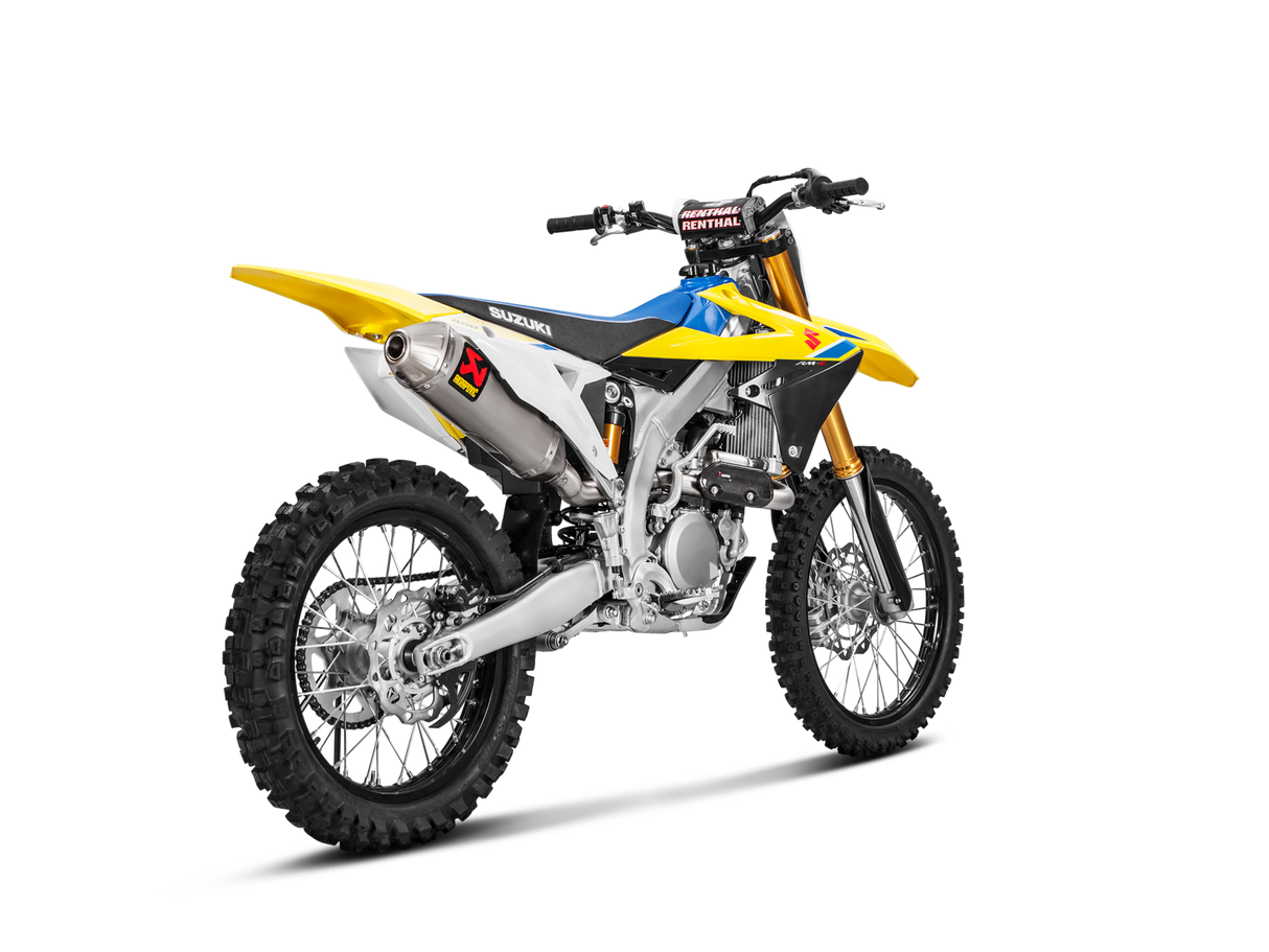 Akrapovic Evolution Line Titanium Exhaust System w/Titanium End Cap for Suzuki RM-Z 450 18-Up