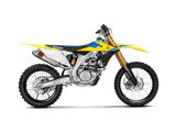 Akrapovic Evolution Line Titanium Exhaust System w/Titanium End Cap for Suzuki RM-Z 450 18-Up