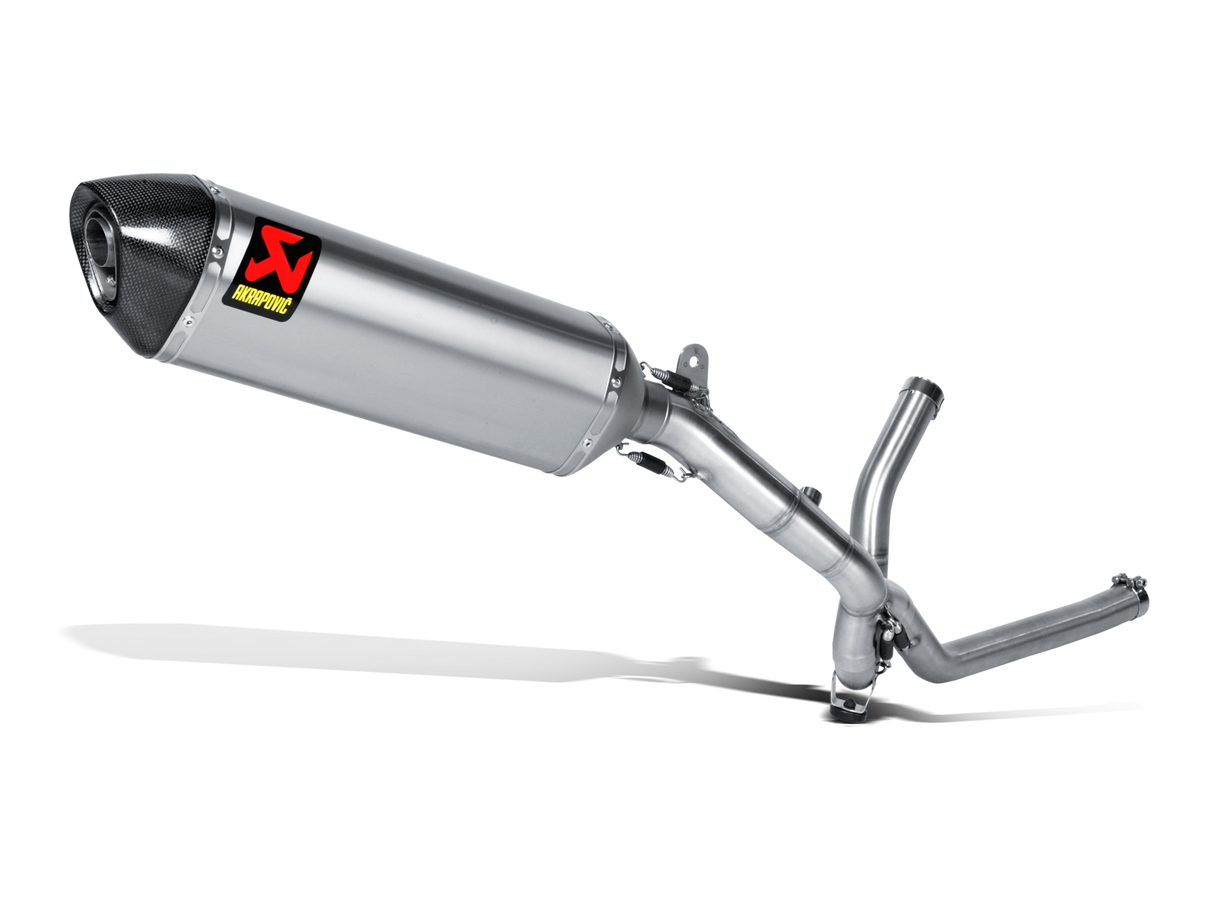 Akrapovic Slip-On Line Titanium Muffler System w/Carbon End Cap for Suzuki V-Strom 650 04-11