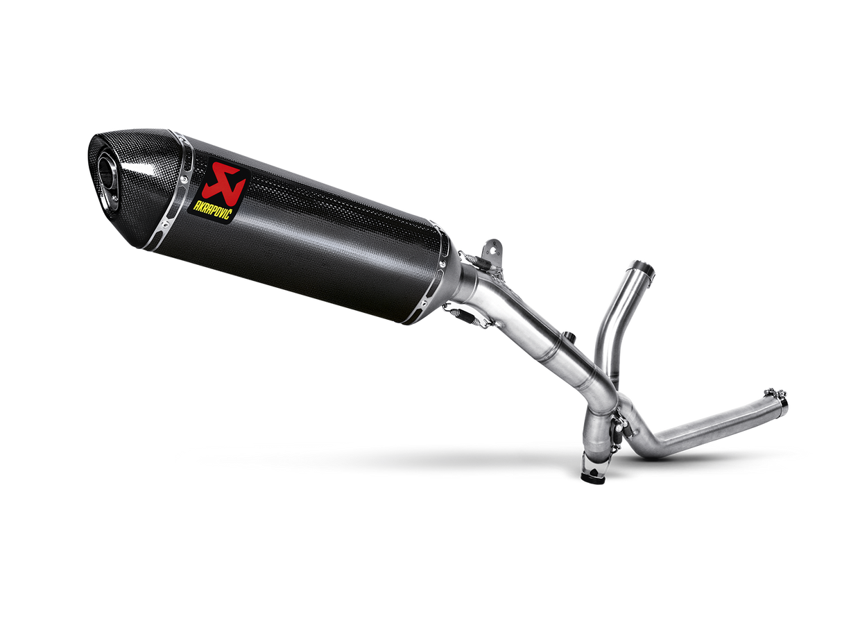 Akrapovic Slip-On Line Carbon Muffler System w/Carbon End Cap for Suzuki V-Strom 650 04-16