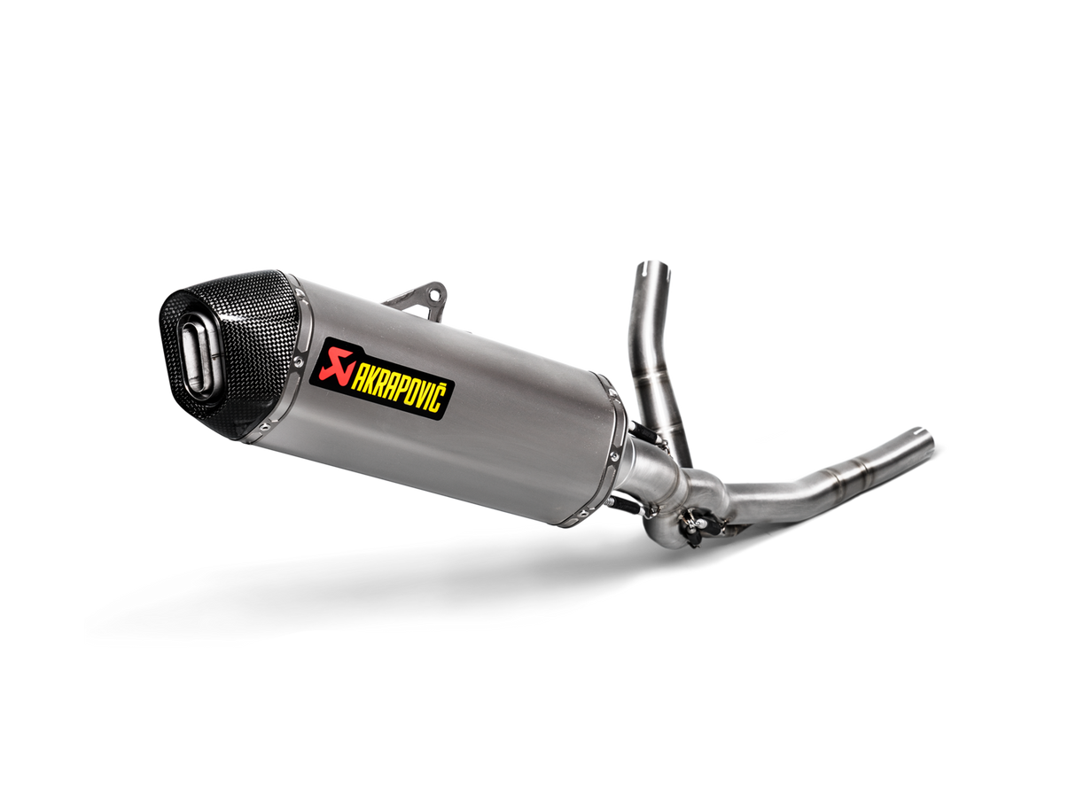 Akrapovic Racing Line Titanium Exhaust System w/Carbon End Cap for Suzuki V-Strom 650 17-Up