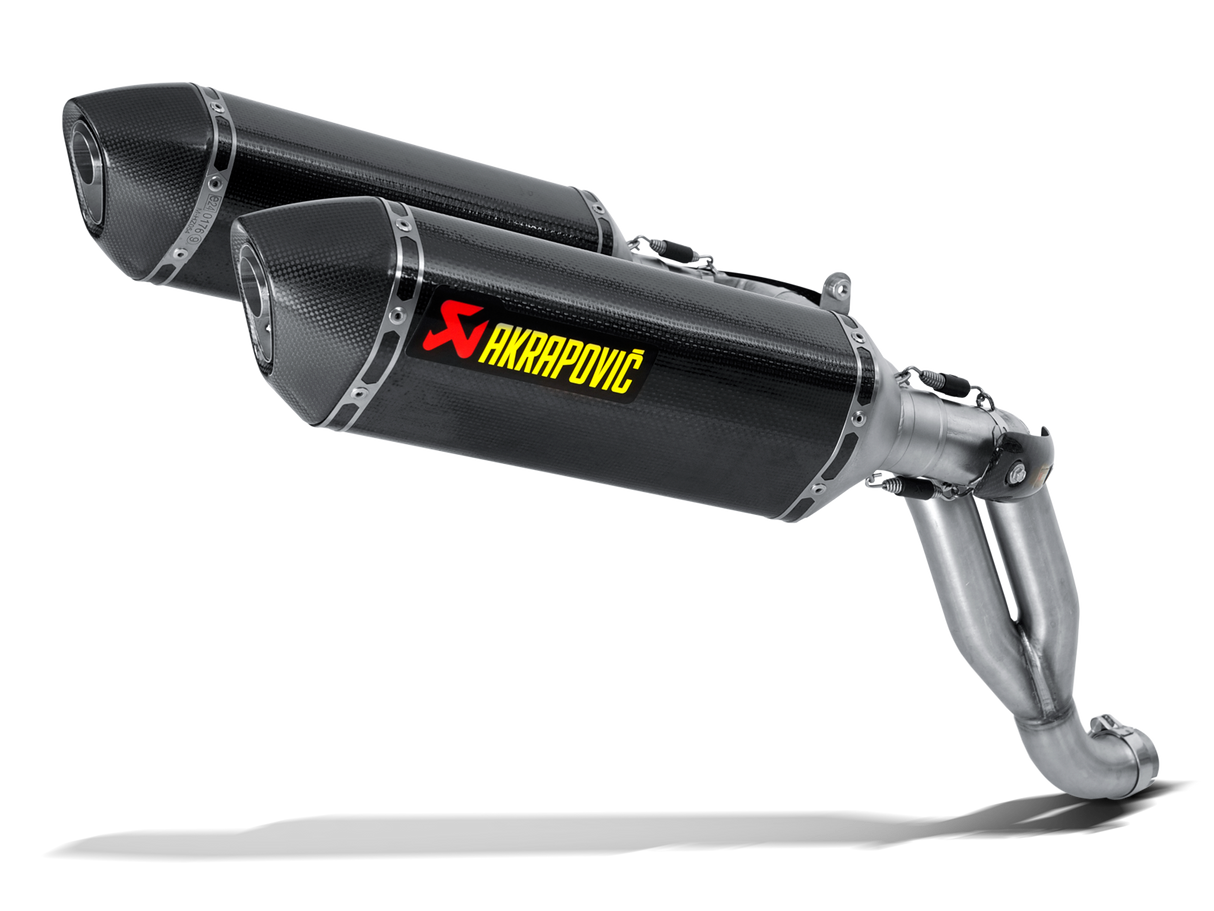 Akrapovic Slip-On Line Carbon Muffler System w/Carbon End Cap for Triumph Speed Triple 1050 11-15