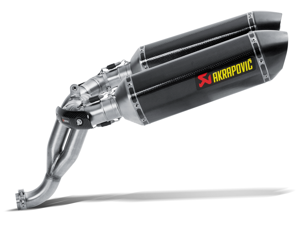 Akrapovic Slip-On Line Carbon Muffler System w/Carbon End Cap for Triumph Speed Triple 1050 11-15