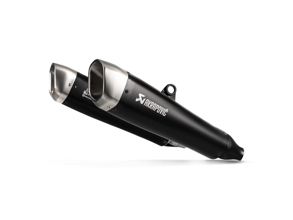 Akrapovic Slip-On Line Black Titanium Muffler System w/Titanium End Cap for Triumph Speed Twin 19-20