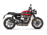 Akrapovic Slip-On Line Black Titanium Muffler System w/Titanium End Cap for Triumph Speed Twin 19-20