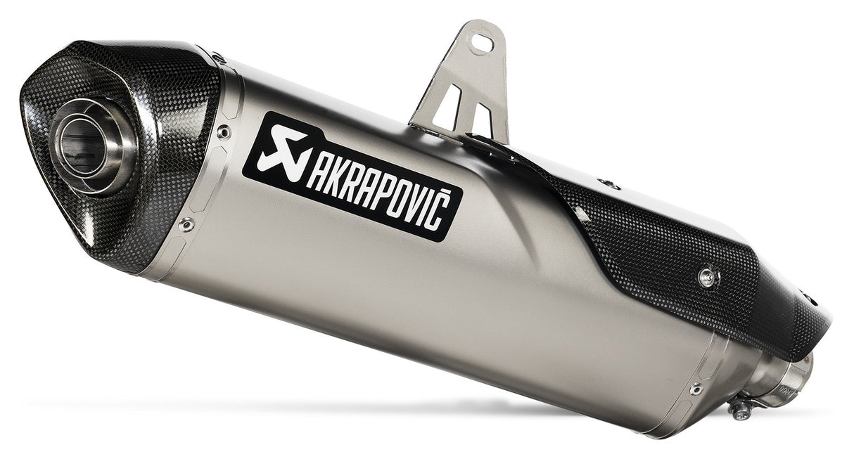 Akrapovic Slip-On Line Titanium Muffler System w/Carbon End Cap for Triumph Tiger 850/900 20-23