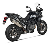 Akrapovic Slip-On Line Titanium Muffler System w/Carbon End Cap for Triumph Tiger 850/900 20-23