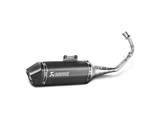 Akrapovic Racing Line Black Stainless Steel Exhaust System w/Carbon End Cap for Vespa Primavera 125ie 3V 14-20