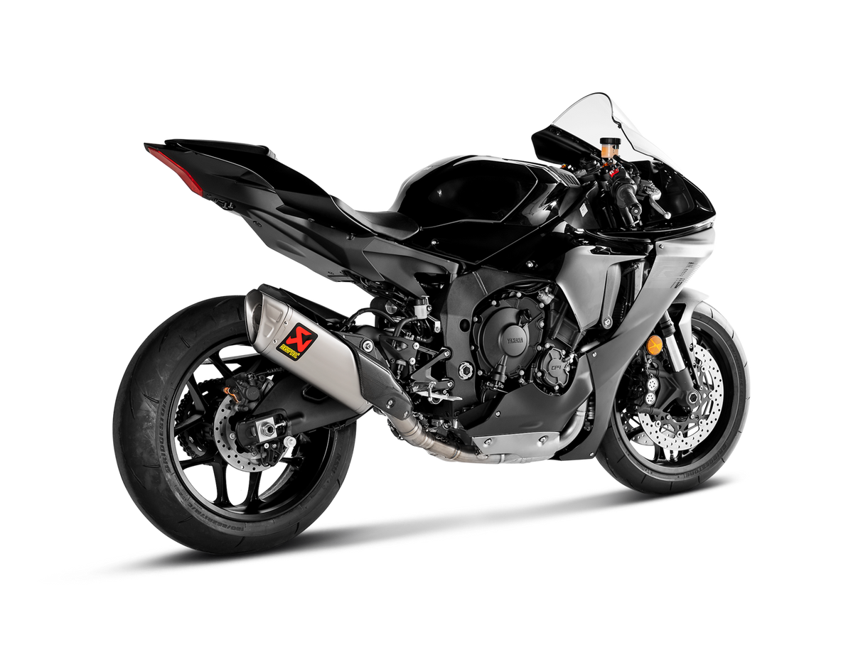 Akrapovic Evolution Line Titanium Exhaust System w/Titanium End Cap for Yamaha YZF-R1 20-Up