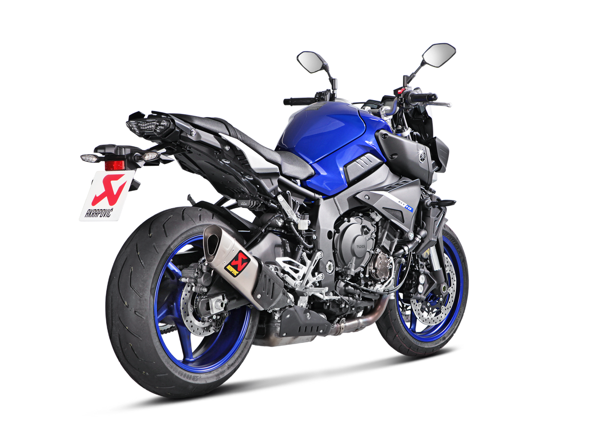 Akrapovic Slip-On Line Titanium Muffler System w/Titanium End Cap for Yamaha MT-10/FZ-10 16-21