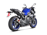 Akrapovic Slip-On Line Titanium Muffler System w/Titanium End Cap for Yamaha MT-10/FZ-10 16-21