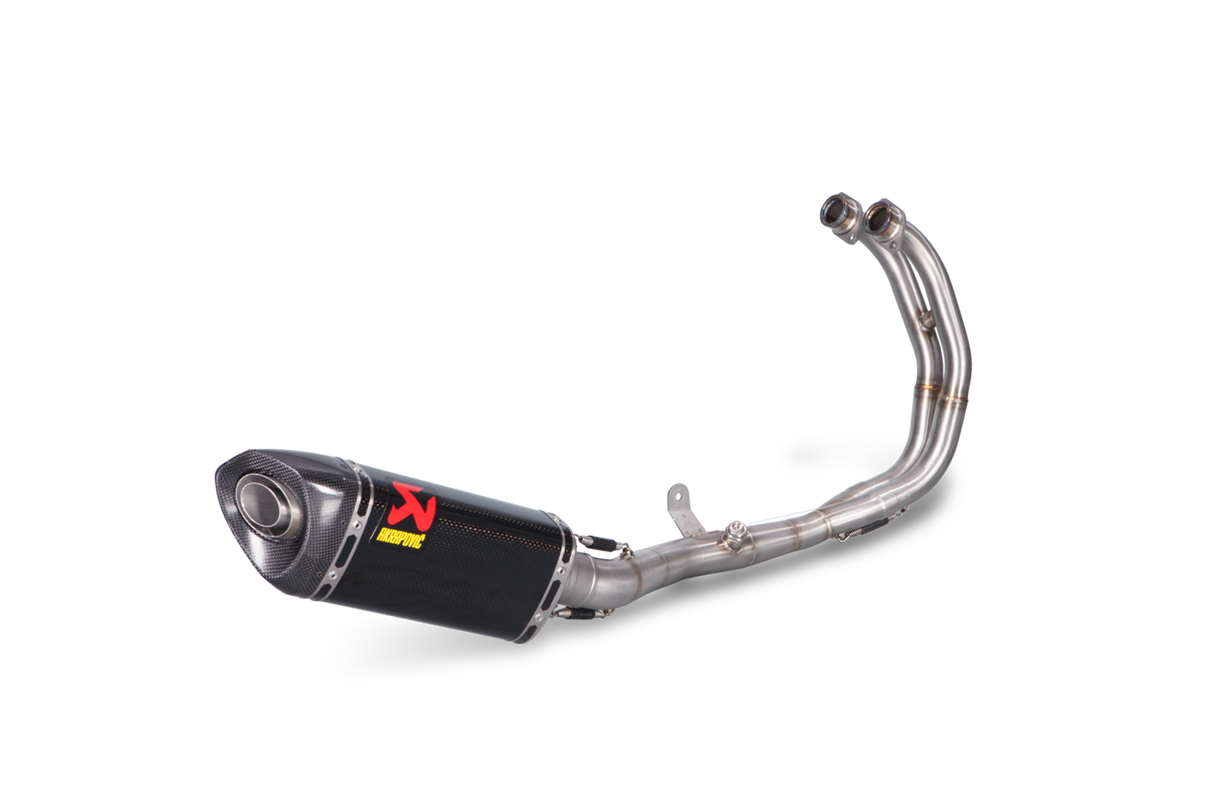 Akrapovic Racing Line Carbon Exhaust System w/Carbon End Cap for Yamaha YZF-R25 22-Up/YZF-R3 18-Up/MT-03 19-Up